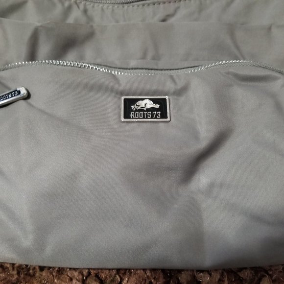 Roots silver gray nylon crossbody bag - Picture 2 of 6
